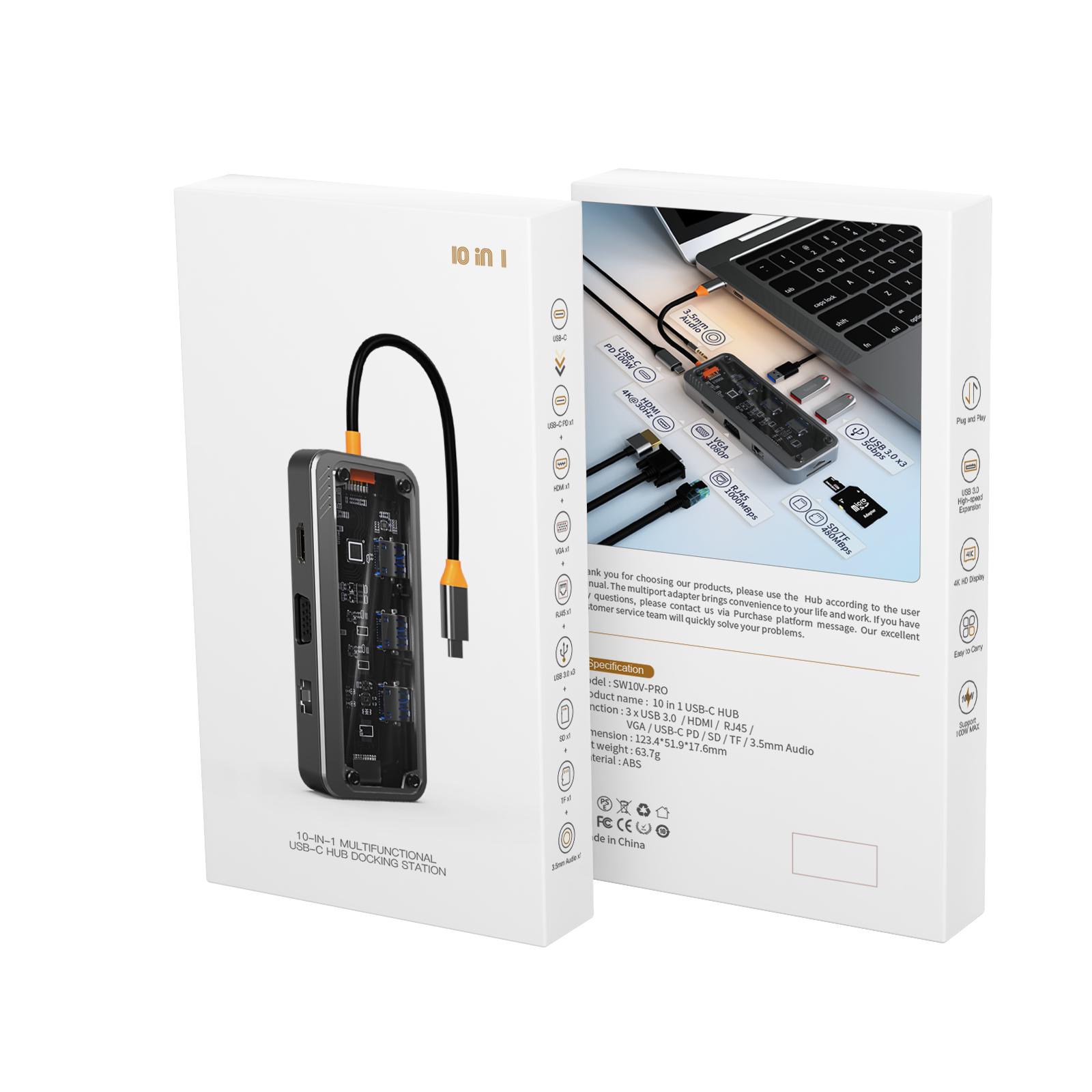 10-in-1 USB-C Docking Station ✨ Dual 4K HDMI + VGA 💥 1000M Ethernet & 100W PD Charging 🌟 3 USB 3.0/SD/TF/3.5mm Audio 🌐 MacBook/Dell/HP/Lenovo/Surface 🔥 #WFHEssentials #TechHack