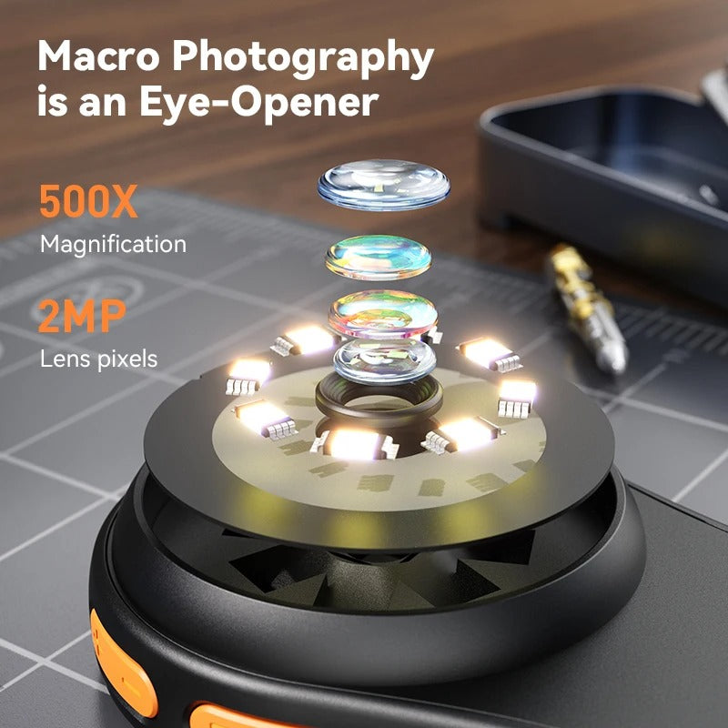 🔬 500X Kids Science Microscope with 2
