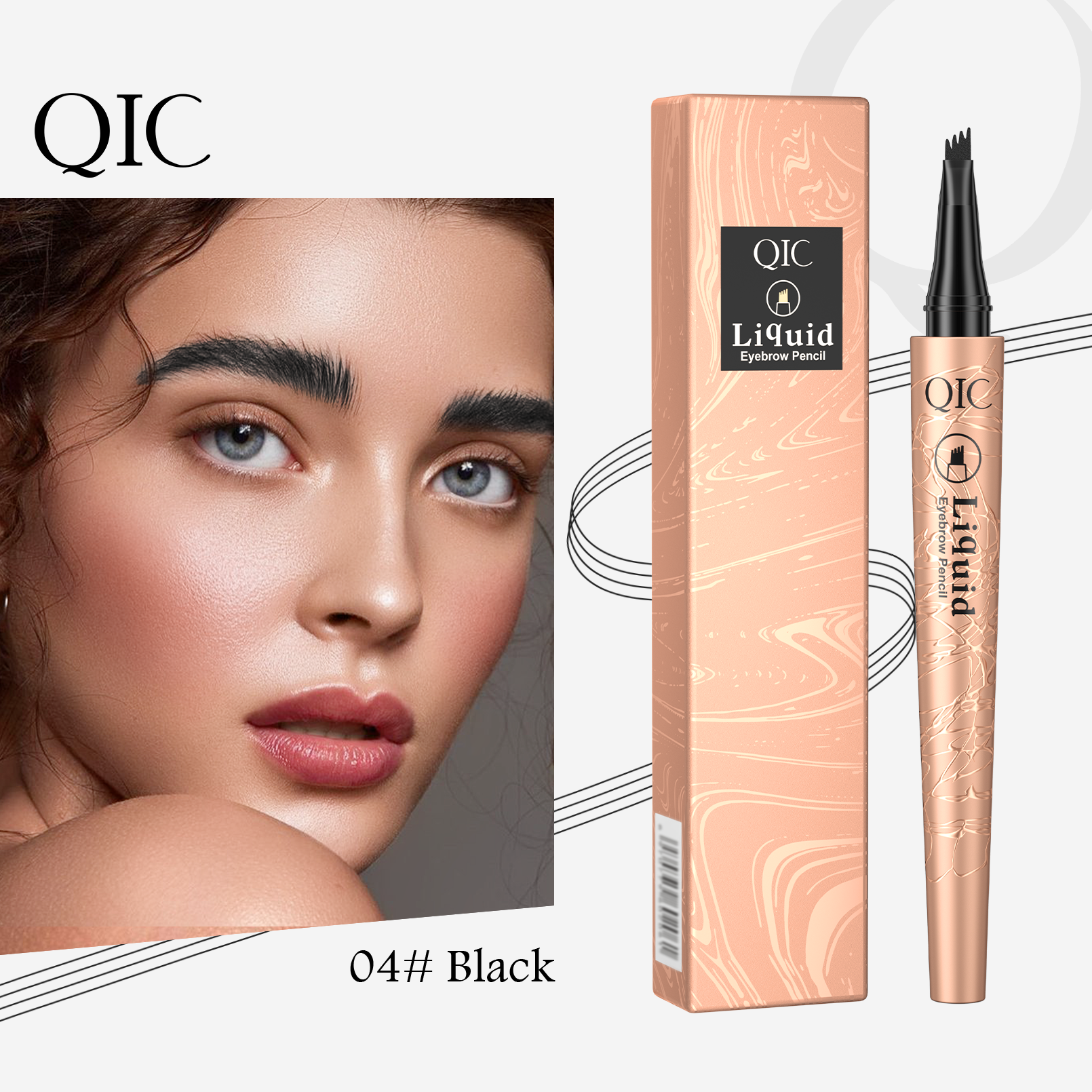 4-Prong Microblading Liquid Brow Pen ✨ 24H Waterproof🔥 Smudge-Proof & Fade-Resistant! 💯 Ultra-Fine Hair-Like Strokes 🌟 Natural Flawless Brows Routine! ➕ #MicrobladingPen  | #WaterproofBrows | #BrowHack